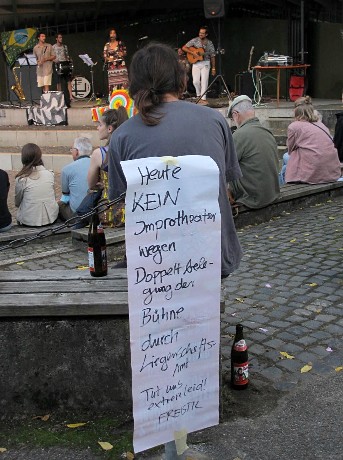 Kein Auftritt von FREISTIL im Stadtgarten wegen Fehler des Liegenschaftsamts Kein Auftritt von FREISTIL im Stadtgarten wegen Fehler des Liegenschaftsamts